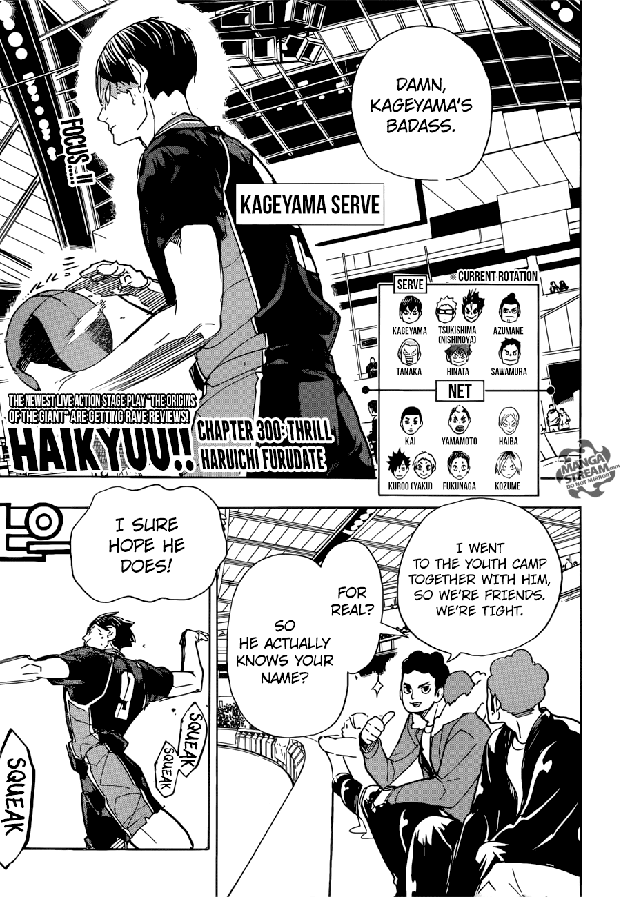 Haikyuu!!, Chapter 300 image 01